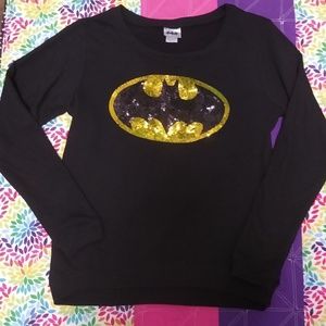 Sequin Batman sweater